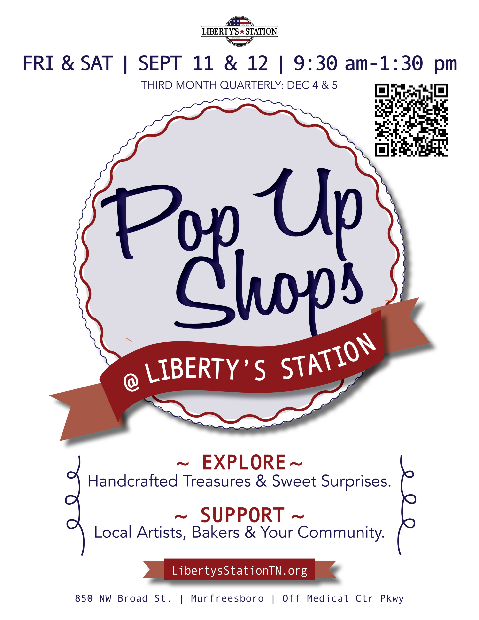 Libertys Station pop up flier-Sept 26