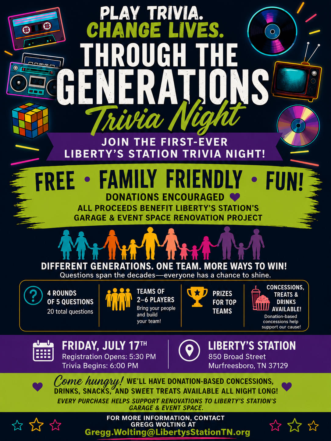 Liberty's Station Through the Ages Trivia Night